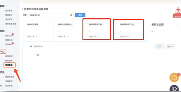 拼多多商家营销技巧之拼单返现店铺引流设置操作教程