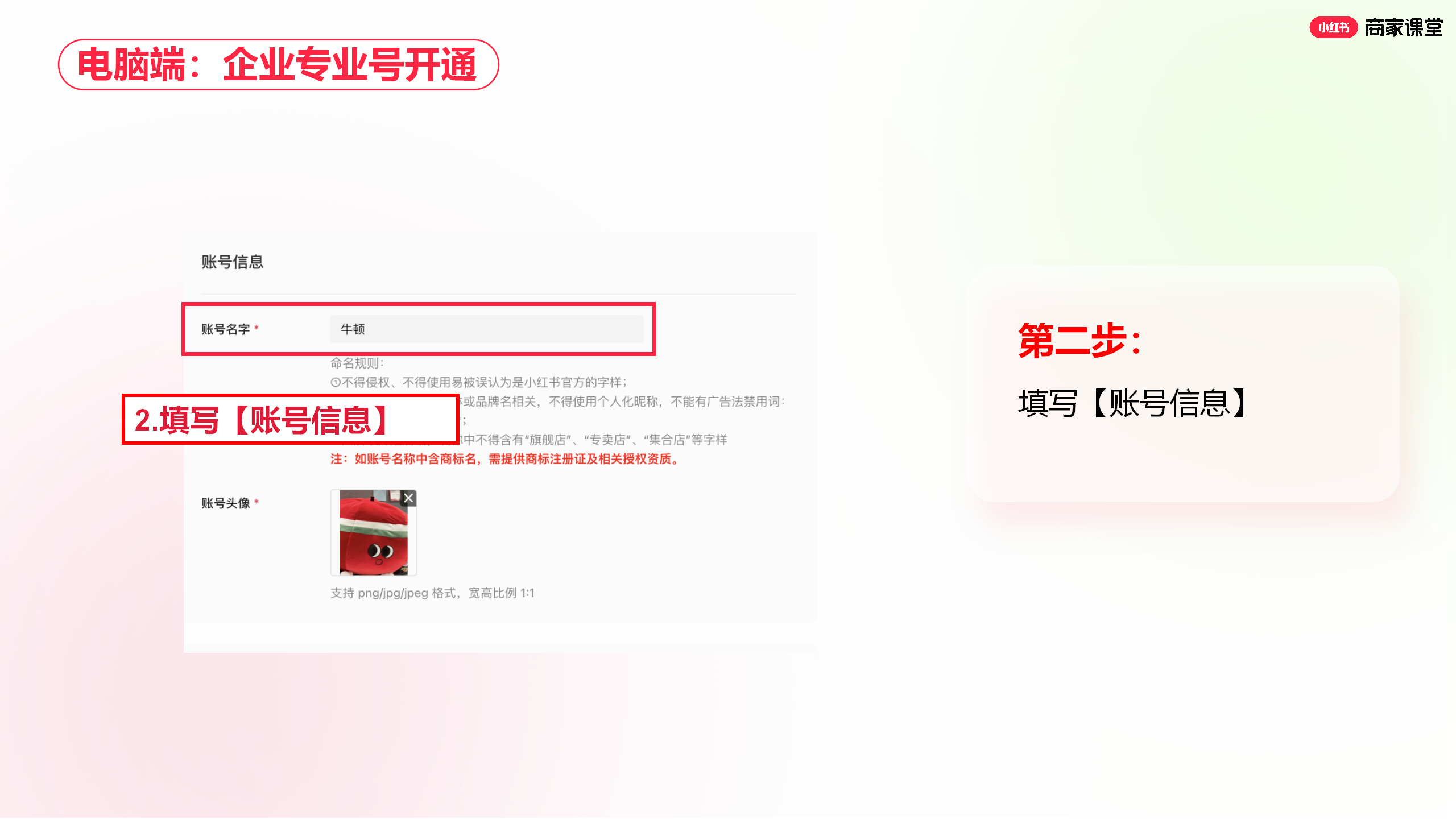 小红书商家运营技巧个人及企业身份如何在手机端开通专业号视频图文教程